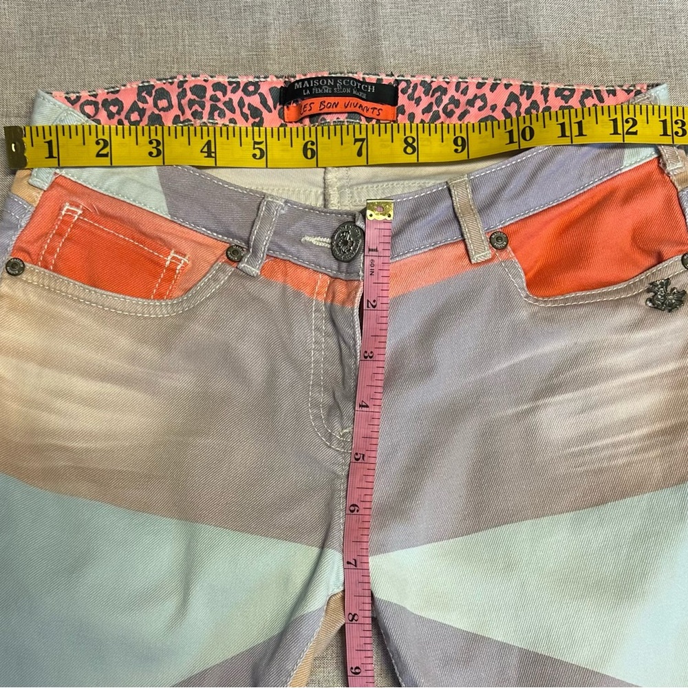 Scotch & Soda Multicolor Patchwork Skinny Jeans - Picture 6 of 10